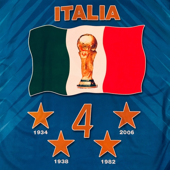 Italy World Cup Soccer Champs 2006 mesh tee, L - Picture 6 of 6